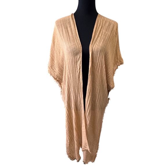 MELROSE and MARKET Women’s Beige Casual Everyday Layer Ruana Wrap (Size Missing) - Picture 1 of 6